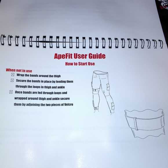 Apefit Compression Leggings With Resistance Bands Case And User Guide - Picture 3 of 14